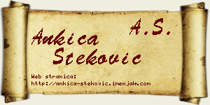 Ankica Steković vizit kartica